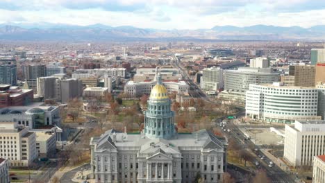 Colorado-state-capitol-with-drone-moving-down