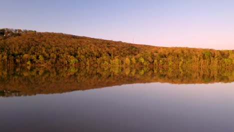 Glass-Reflection-on-Mountain-Lake