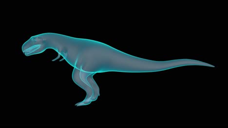 Ein-Wunderschöner-3D-Tyrannosaurus-Rex-Hologramm-Plattenspieler-Rendering
