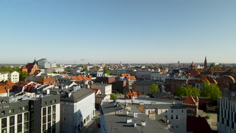 Slope-rooftops-of-Bydgoszcz-Kujawsko-Pomorskie-aerial