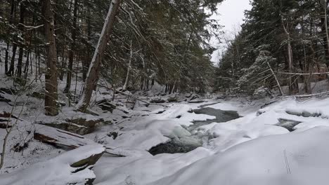 Water-running-down-an-icy-creek