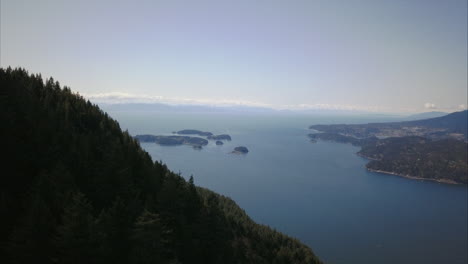 Aerial-view-of-Bowen-Island-forest-and-small-islands-in-Ocean