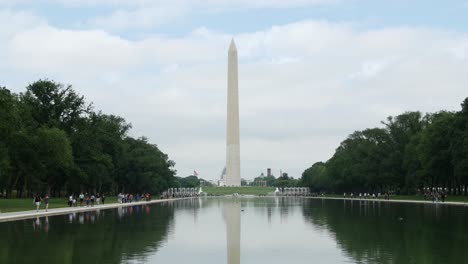 View-of-the-Washington-monument-across-from-the-Lincoln-Memorial
