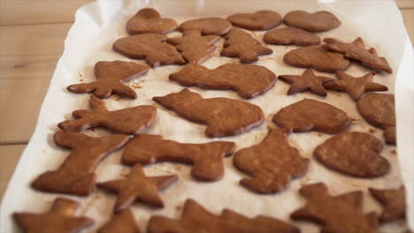 Gingerbread-cookies-fresh-out-of-the-oven,-4k