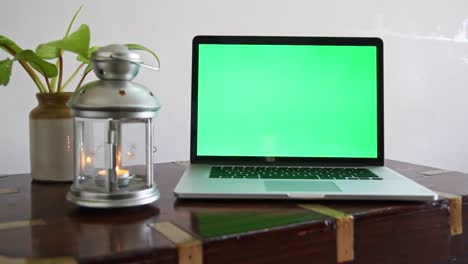 A-laptop-with-a-green-screen-which-can-be-removed-to-place-any-content-as-per-the-requirement