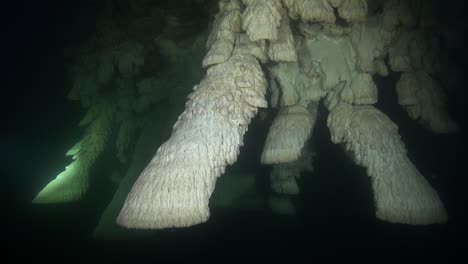 Clusters-of-unique-bell-speleothems
