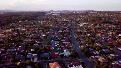 Australian-suburb-aerial,-algester.-queensland