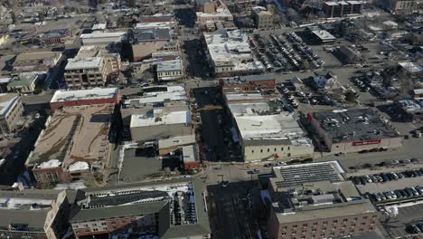 Aerial-panning-shoot-of-Golden-Colorado