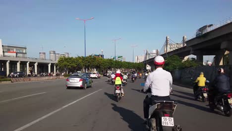 Motorroller-Verkehr-Ho-Chi-Minh-Stadt