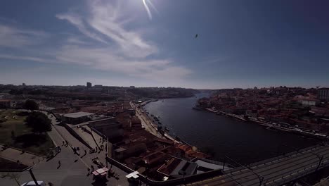 View-to-the-city-of-Porto,-Portugal