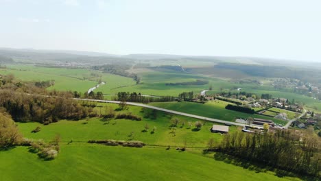 Aerial-shot-of-the-Beautiful-Farm