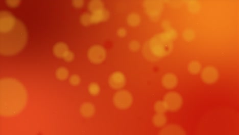 Rote-Partikel-Fallen-Auf-Orangefarbenen-Hintergrund