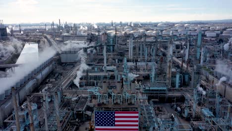 Fábrica-De-Productos-Químicos-De-Estados-Unidos---Refinería-De-Petróleo---Planta-De-Procesamiento
