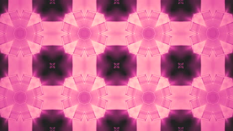 Rosa-Kaleidoskopmuster-Aus-Geometrischen-Formen
