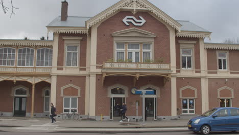 Old-station-building-of-Baarn-train-station-in-the-Netherlands