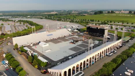 Aerial-drone-reveals-Hershey-Park-Stadium