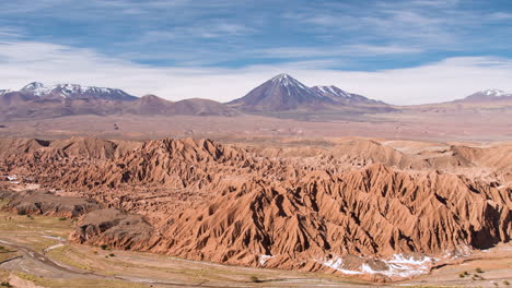 Time-lapse-of-Catarpe-Valley,-Atacama,-San-Pedor-de-Atacama,-Chile