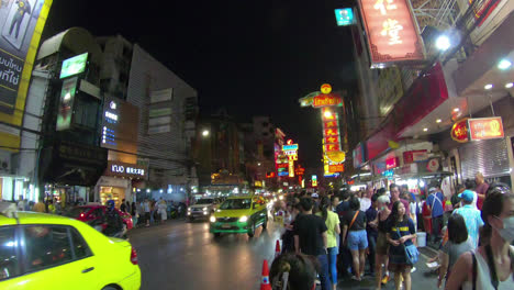 Bangkok,-Tailandia,-Alrededor:-Timelapse-Caminando-En-La-Ciudad-De-China-En-Tailandia