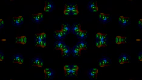 Kaleidoskop-Schwarzer-Abstrakter-Bewegungshintergrund