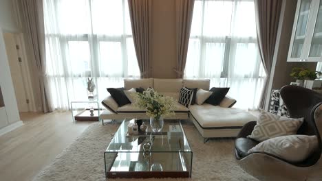 Luxurious-Double-Volume-Living-Area-Decoration