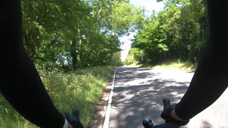 POV-Cycling-On-A413-Amersham-Road-With-Traffic-Going-Past