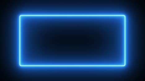 Flickering-blue-neon-light-sign-logo-holder