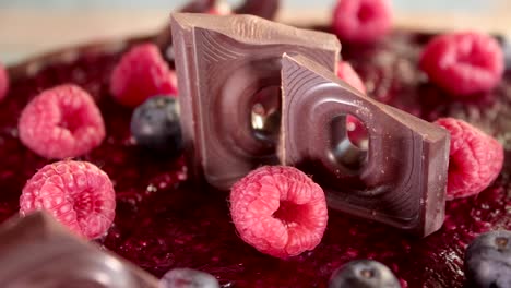 Chocolate-and-berry-cake