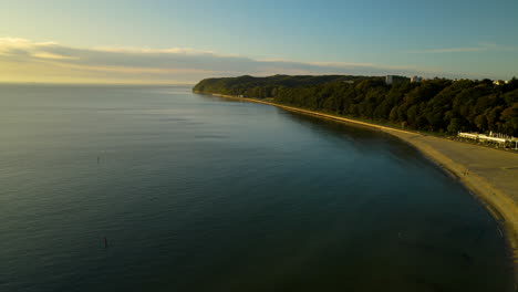 The-Beautiful-and-Expensive-Island-At-Gdynia-in-Poland---Perfect-for-Summer-Vacation---Aerial-Shot