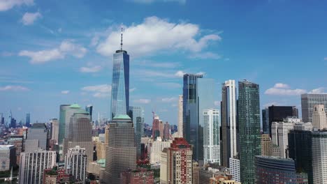 An-aerial-view-of-lower-Manhattan