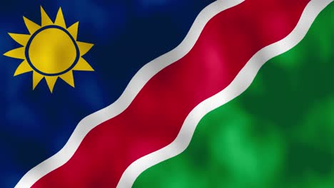 Die-Namibische-Flagge-Weht-Im-Wind