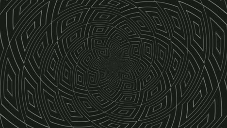 Zooming-out-a-monochrome-square-designed-tunnel---animation