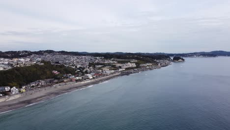 Vista-Aérea-Del-Horizonte-En-Kamakura