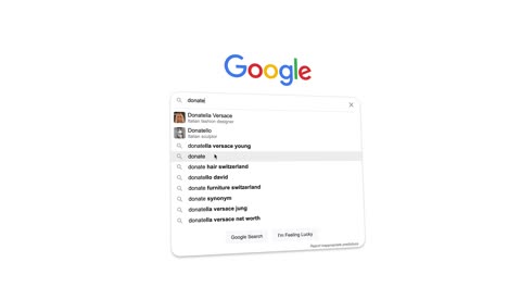 Searching-"donate"-on-Google-search-bar