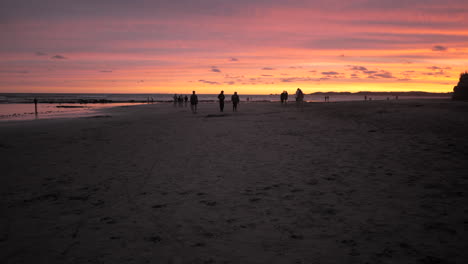 Sunset-on-an-Australian-beach-during-summertime