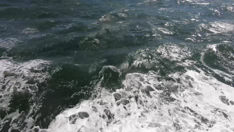 Watching-rough-waters-go-by-while-traveling-in-the-ocean