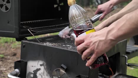 Slow-Motion-Summer-Barbeque-Cleaning