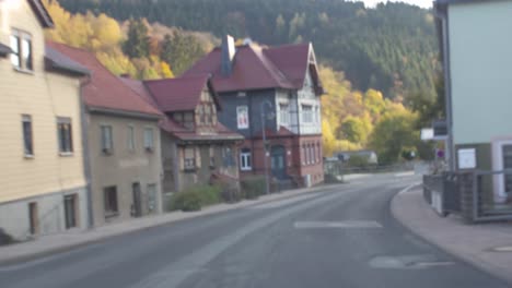 Timelapse-drive-german-rural-region-town