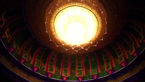 Ceiling-light-of-Interior-of-temple-or-Puja-pandal-in-India