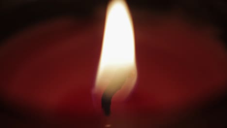 Extreme-close-up-shot-of-a-candle's-flame