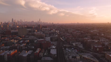 4k-Cinematic-Aerial-footage-Chicago,-Illinois,-USA