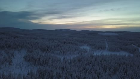 El-Paisaje-Invernal-Helado-De-Hanhimaa-En-Finlandia