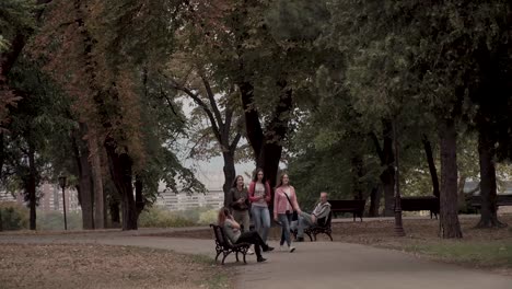 Damas-Caminando-En-El-Parque