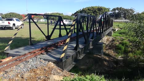 a-Scale-model-train-crossing-a-bridge-on-the-Western-Province-Live-Steamers-railway-track
