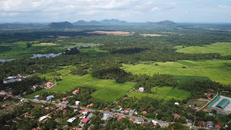 Resumen-De-Imágenes-De-Drones-4k-Campo-De-Wirawila,-Sri-Lanka