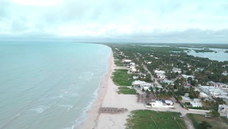 View-of-the-beach-of-Sisal-in-Yucatan