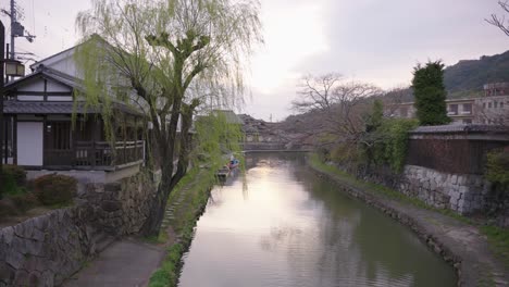 Omihachiman-bori,-Antiguo-Foso-En-Shiga,-Japón