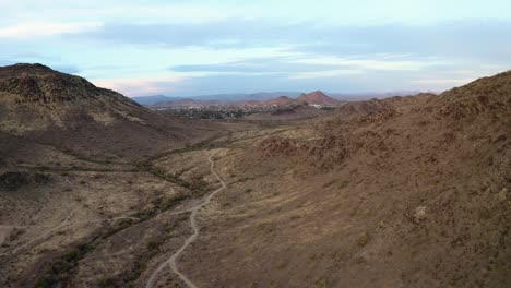 North-Mountain-Park-Sonnenuntergang-In-Phoenix-Arizona-Antenne