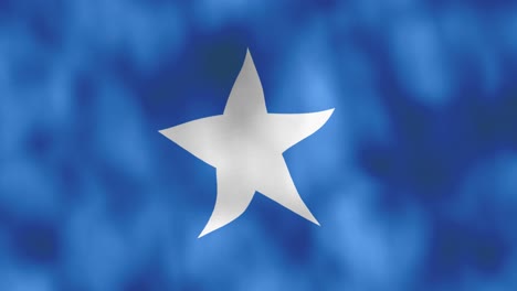 Vfx-Somalia-Flagge-Im-Wind,-Künstliche-Wellenverzerrung