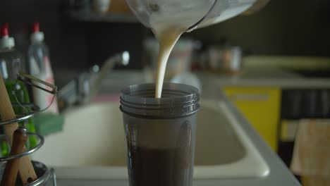 pouring-a-milkshake-into-a-shaker