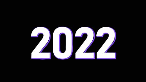 Texto-3d-2022-Con-Un-Efecto-De-Borde-Morado